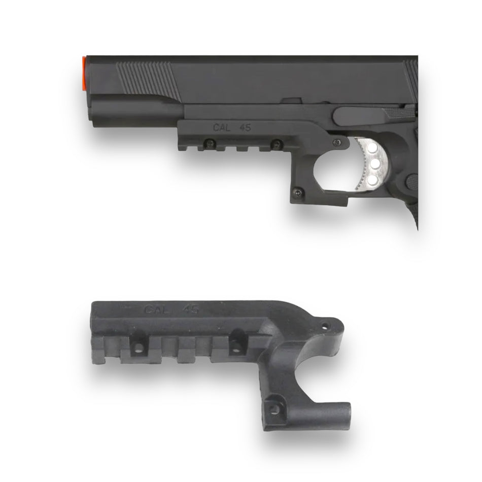 Element 1911 Gel Blaster Pistol Picatinny Tactical Lower Rail Sight Mount
