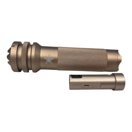 Suppressor - AK Wolverine PBS Plum Blossom Suppressor with 14mm CCW Hop Up Unit - Champagne/Tan