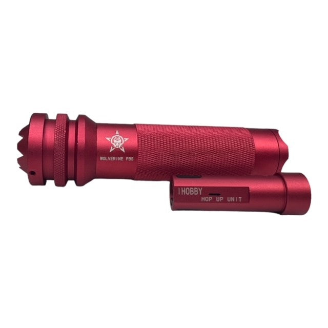 Suppressor - AK Wolverine PBS Plum Blossom Suppressor with 14mm CCW Hop Up Unit - Red