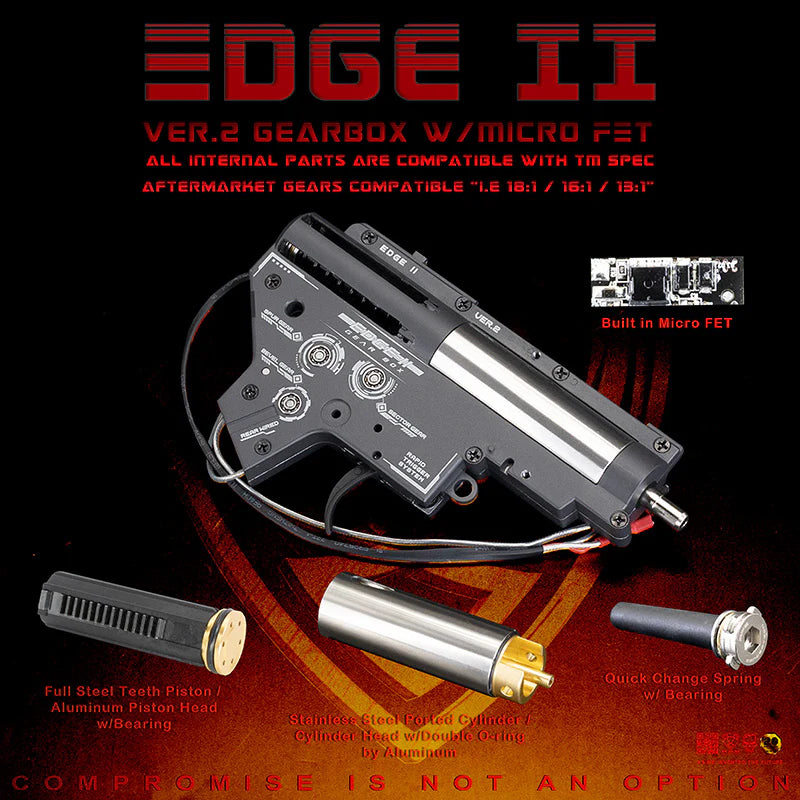 APS Edge II V2 Complete CNC Alloy Gearbox & Gears with Mosfet - APSEDGE2