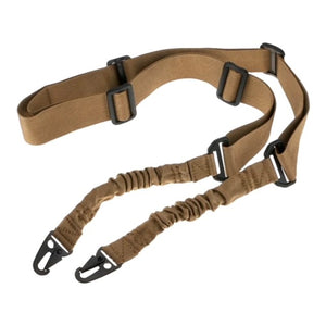 Adjustable Two Point Tactical Rifle Sling - Tan