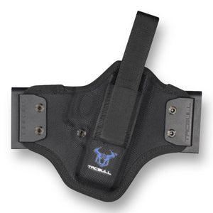 Tacbull Shark Series Tactical OWB Ambidextrous Cordura Holster - Suitable for Compact GBB Gel Blaster Pistols - Suitable for: Glock 17, 19 (Gen 1,2,3,4,5) 21, 26, 27, Colt 1911, S&W M&P 9mm and Walther P99