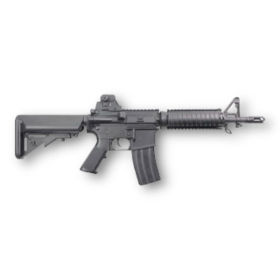 Double Bell - M4 CQB Gel Blaster Rifle Replica - AEG Metal Gearbox & Hop Up - Black - BYT-061B