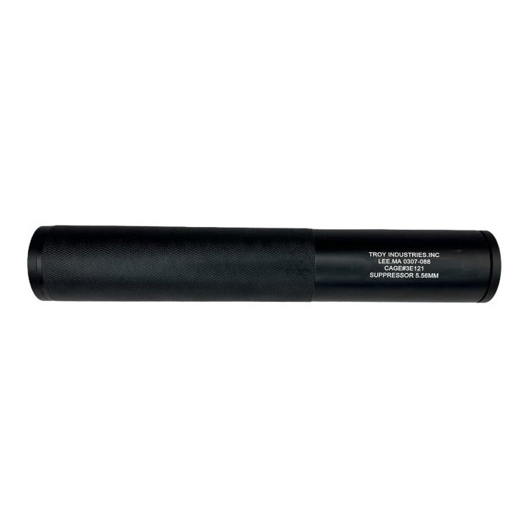 Troy Industries Cage 3E121 NATO 5.56mm Mock Suppressor - 14mm/19mm CCW Thread - Black