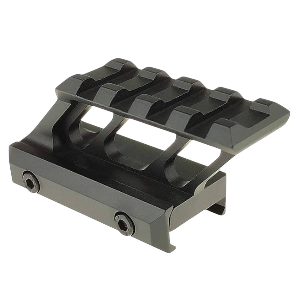 4 Slot Red Dot Sight Riser Mount Base - Black