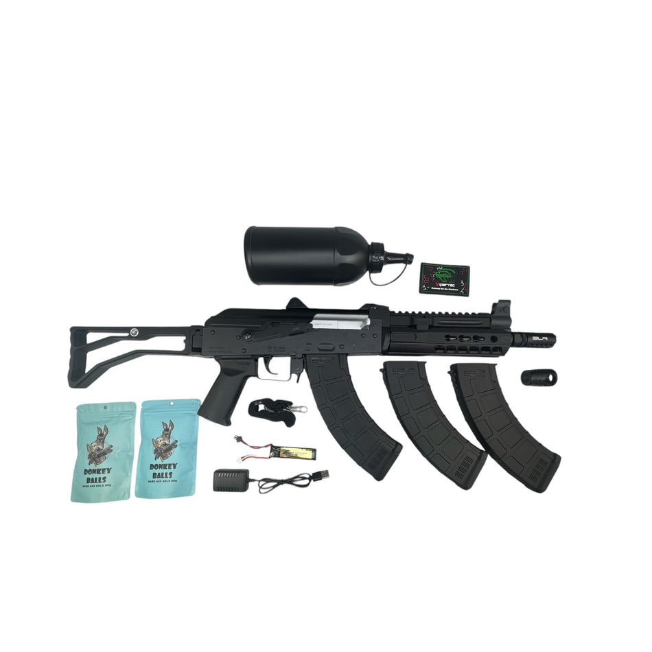 Battle Bundle 1 - LeHui SLR AK v2 AEG KeyMod Gel Blaster Rifle - Version 2 BBD02