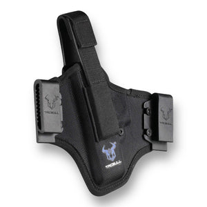 Tacbull Shark Series Tactical OWB Ambidextrous Cordura Holster - Suitable for Compact GBB Gel Blaster Pistols - Suitable for: Glock 17, 19 (Gen 1,2,3,4,5) 21, 26, 27, Colt 1911, S&W M&P 9mm and Walther P99