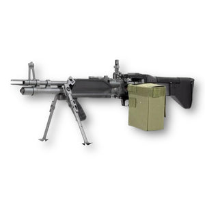 A&K M60 E4 Saco Defense Full Metal AEG Gel Blaster Heavy Machine Gun - Black