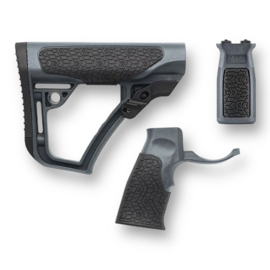 Daniel Defense - Genuine 'Real Steel' M4 Enhanced Furniture Set - Tornado Grey