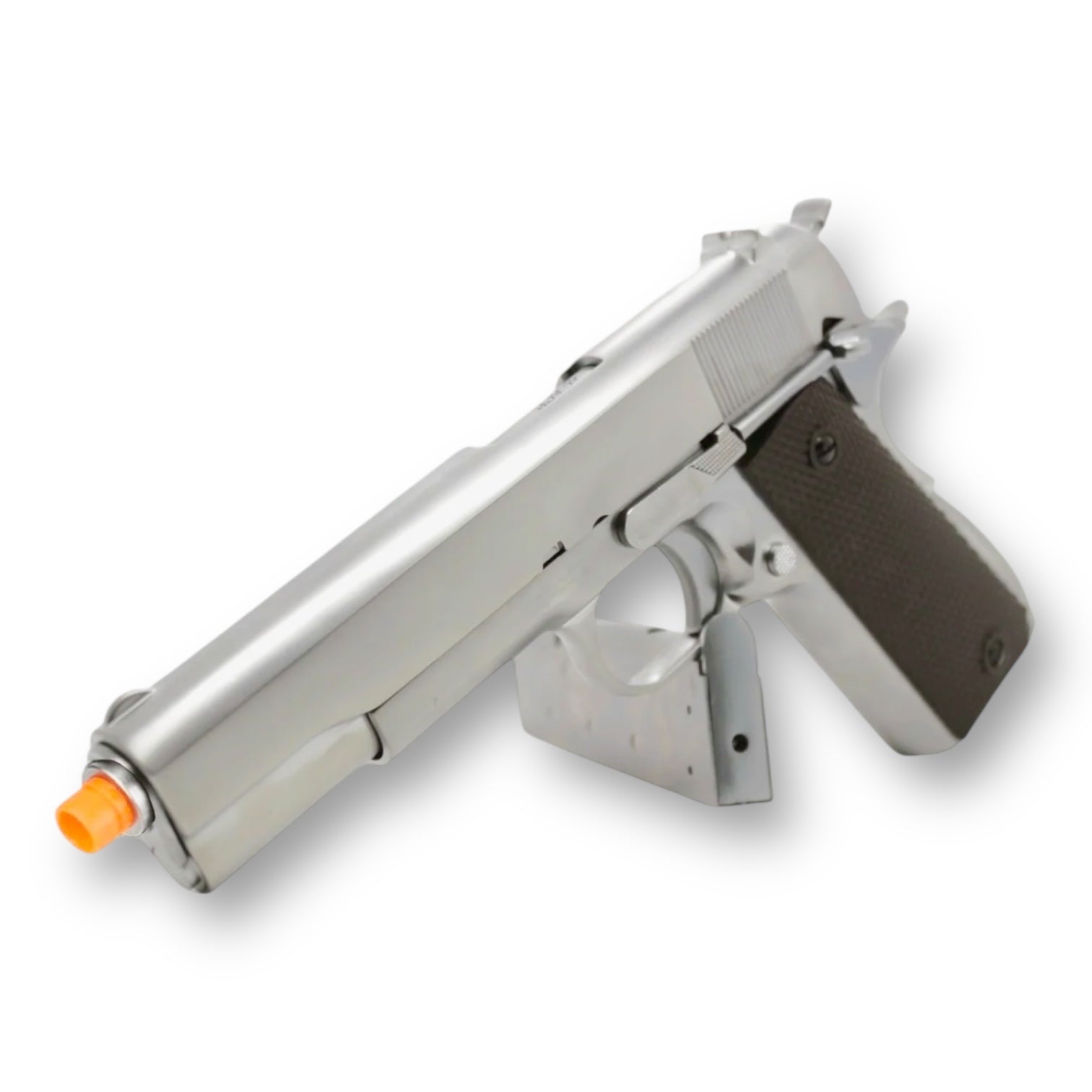 WE Tech 1911 Colt Government .45 GBB Gel Blaster Pistol - Matte Silver - WE-E006A-GEN2-GB