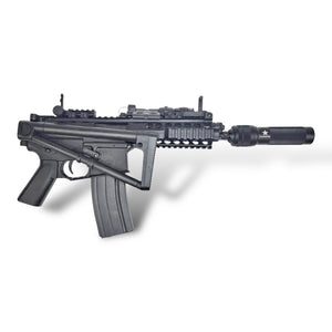 CQB Bundle 4 - Double Bell Micro-M4 KAC CQB PDW AEG Gel Blaster Rifle with Metal Gearbox & Bundle Inclusions - CQBBD04