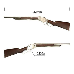Golden Eagle Winchester S&T M1887 Long 'Terminator' Lever Action Shotgun Gel Blaster Replica - GE8703S Silver