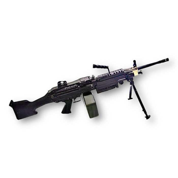A&K Cybergun FN Licensed M249 MK2 Minimi SAW Full Metal AEG Gel Blaster Machine Gun - Black
