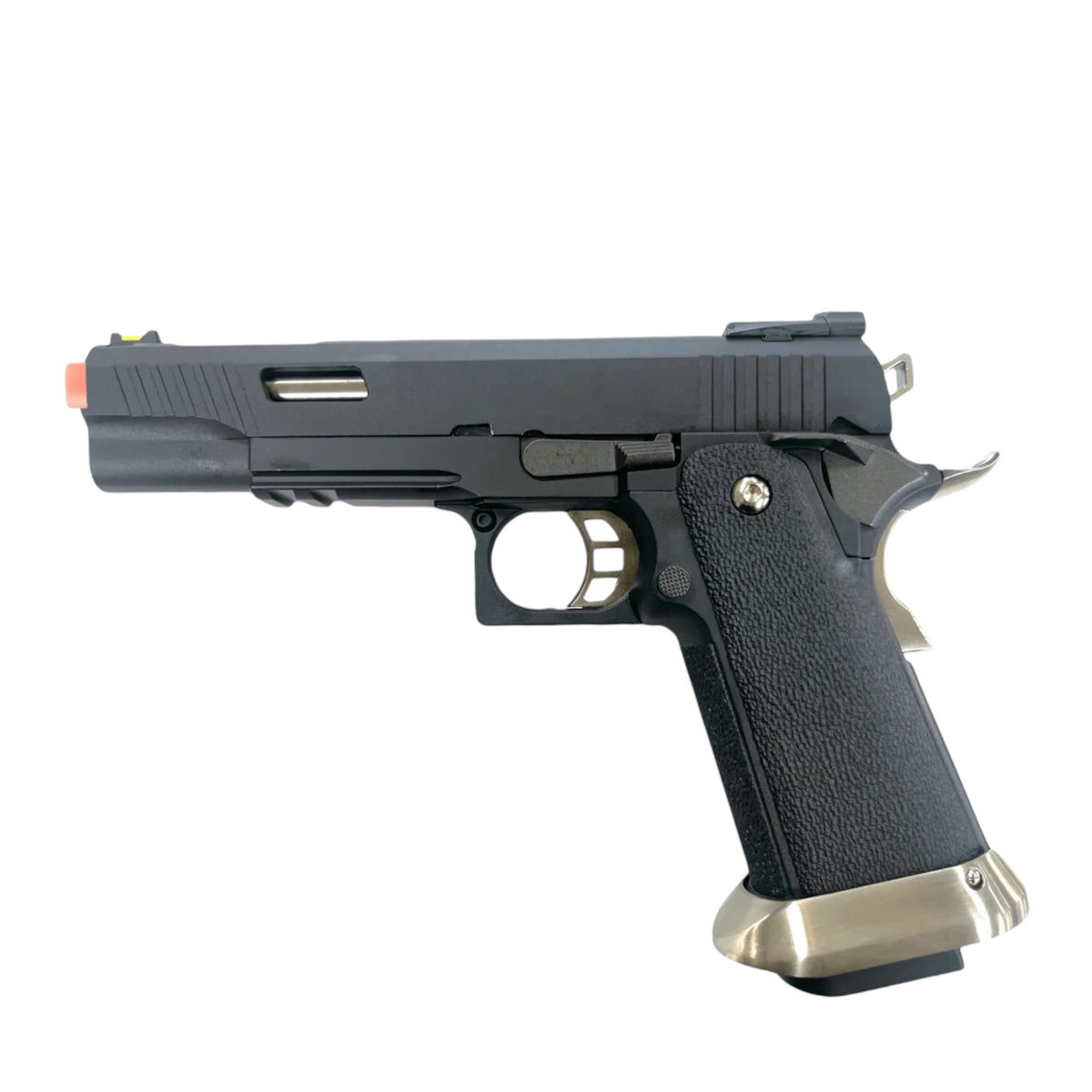 WE Tech 'T-REX' Hi-Capa 5.1" GBB Pistol - Black - No Markings