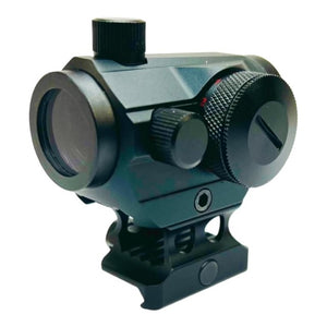 Compact T1 Style Micro Red & Green Dot Sight with Picatinny Riser