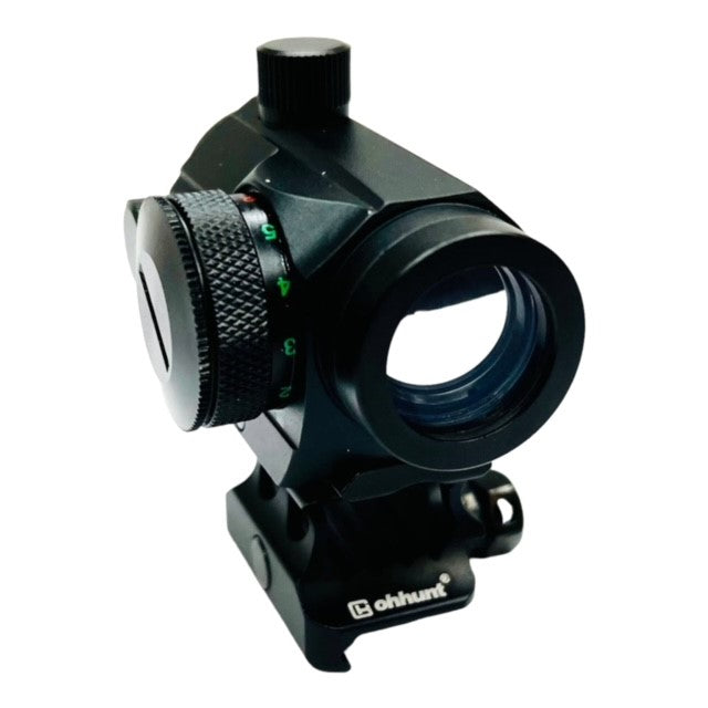 Compact T1 Style Micro Red & Green Dot Sight with Picatinny Riser