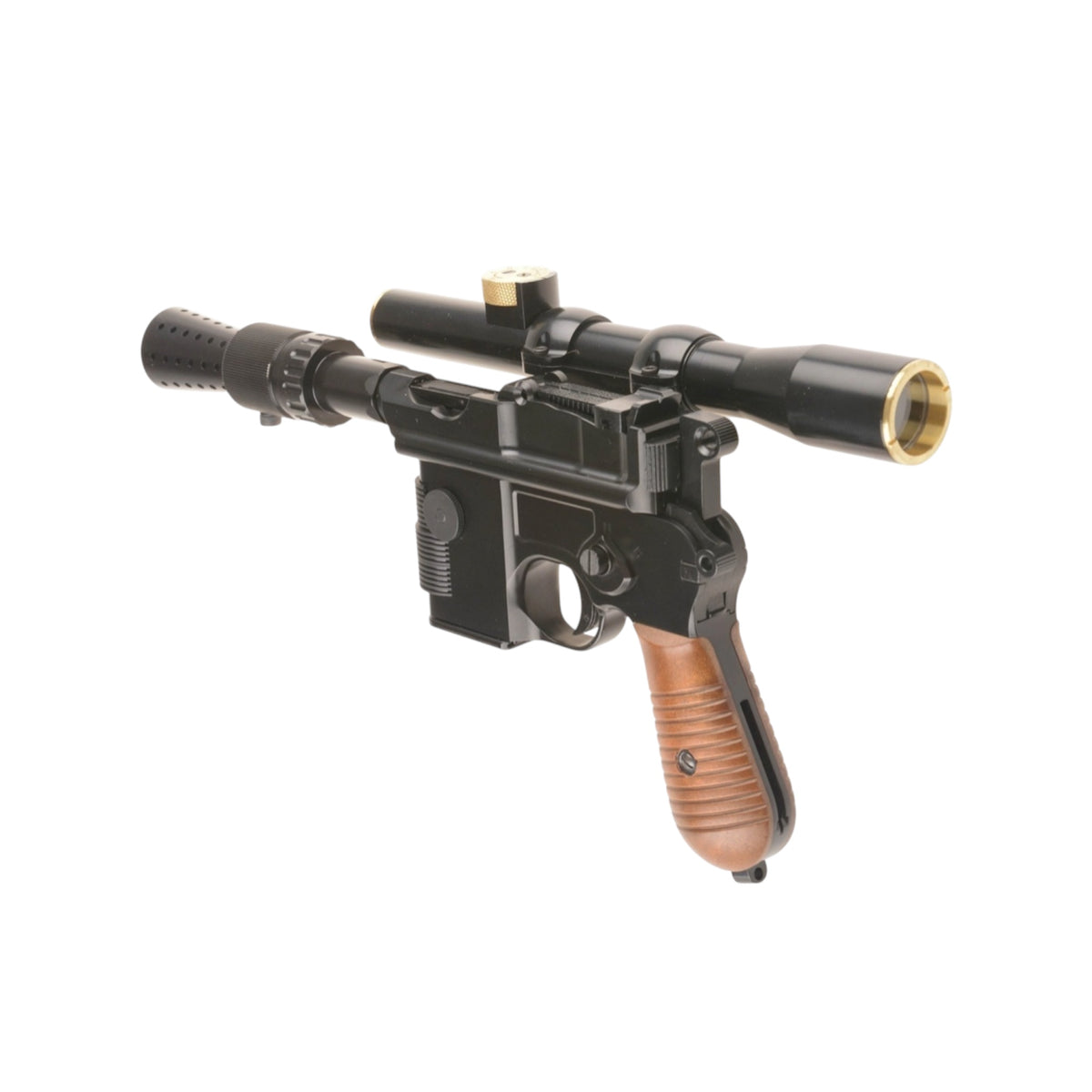 Armorer Works DL-44 Han Solo "Smuggler" Mauser Broom Handle with Scope Gel Blaster Pistol – A Legendary Blaster for True Collectors