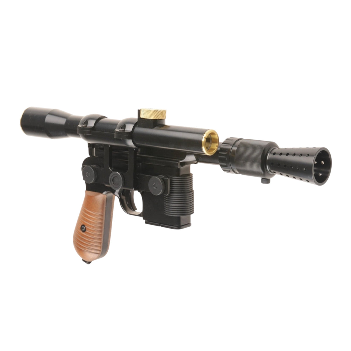 Armorer Works DL-44 Han Solo "Smuggler" Mauser Broom Handle with Scope Gel Blaster Pistol – A Legendary Blaster for True Collectors