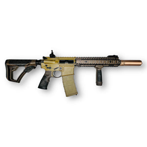 Golden Eagle - MK18 Daniel Defense Mod 1 M4 GBBR Gel Blaster Rifle Replica With Genuine DD Furniture - Tan - MC6593MT-TDD