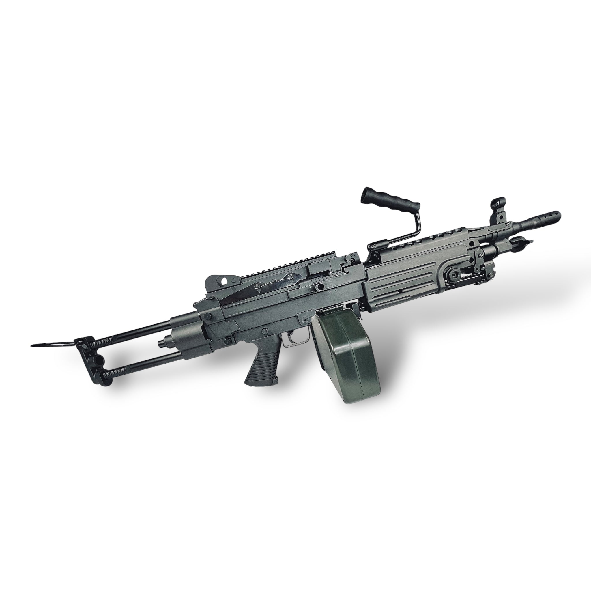 M249 LMG SAW Gel Blaster Machine Gun Replica - Fire Cow - Para Trooper Version - Black