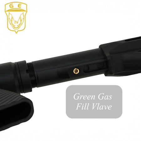 Golden Eagle Gas Powered Tactical Assault Pump Action Gel Blaster Shotgun - Black - GEL8878 - Green Gas Fill Valve