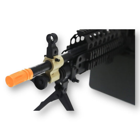 A&K Cybergun FN Licensed M46 MK2 Minimi SAW Full Metal AEG Gel Blaster Machine Gun - Black