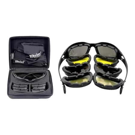 Daisy C5 Polarised Multi-lens Military Tactical Glasses