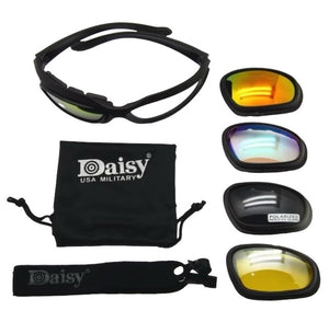 Daisy C5 Polarised Multi-lens Military Tactical Glasses