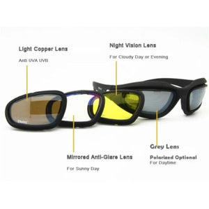 Daisy C5 Polarised Multi-lens Military Tactical Glasses