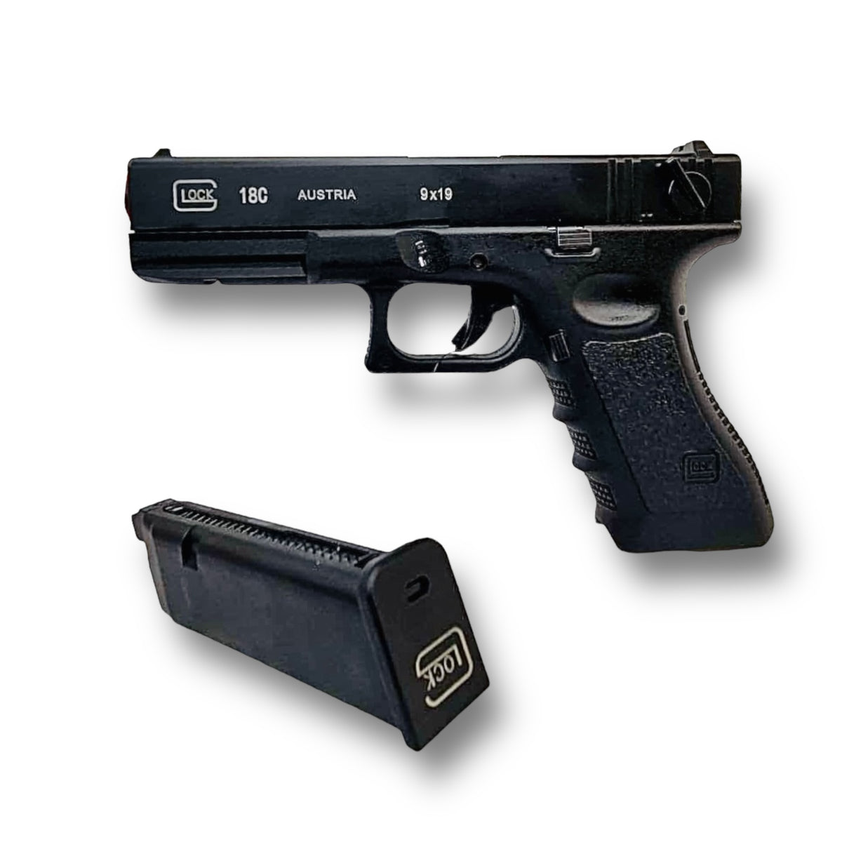 Double Bell Glock G18c Gen3 Full Auto Gel Blaster Pistol Replica with Upgraded Steel hammer group - 774C