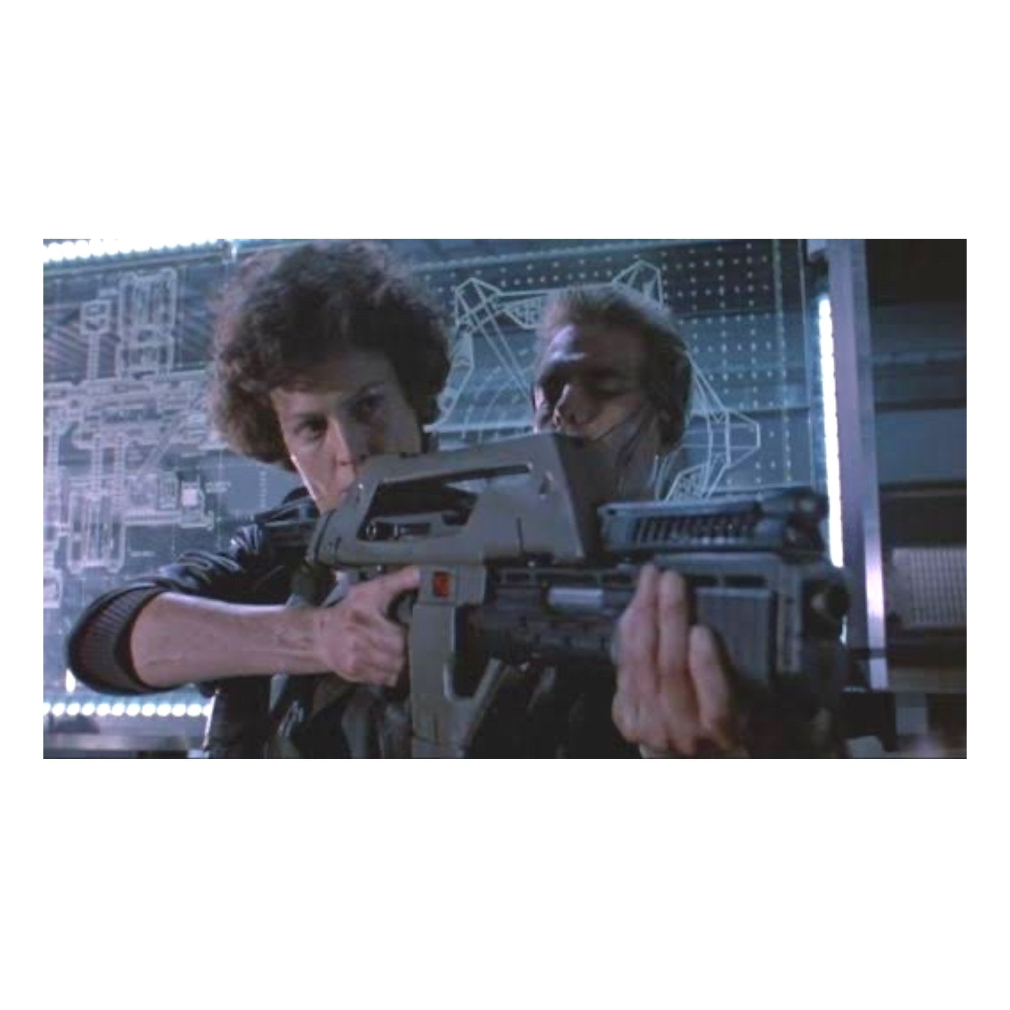 Ripley from the second Feature Film ‘Aliens’ being taught how to use a Pulse Rifle by Corporal Hicks - Snow Wolf SW Aliens M41A Pulse Rifle AEG Gel Blaster - SW-11-OD + BONUS Magazine & Gels