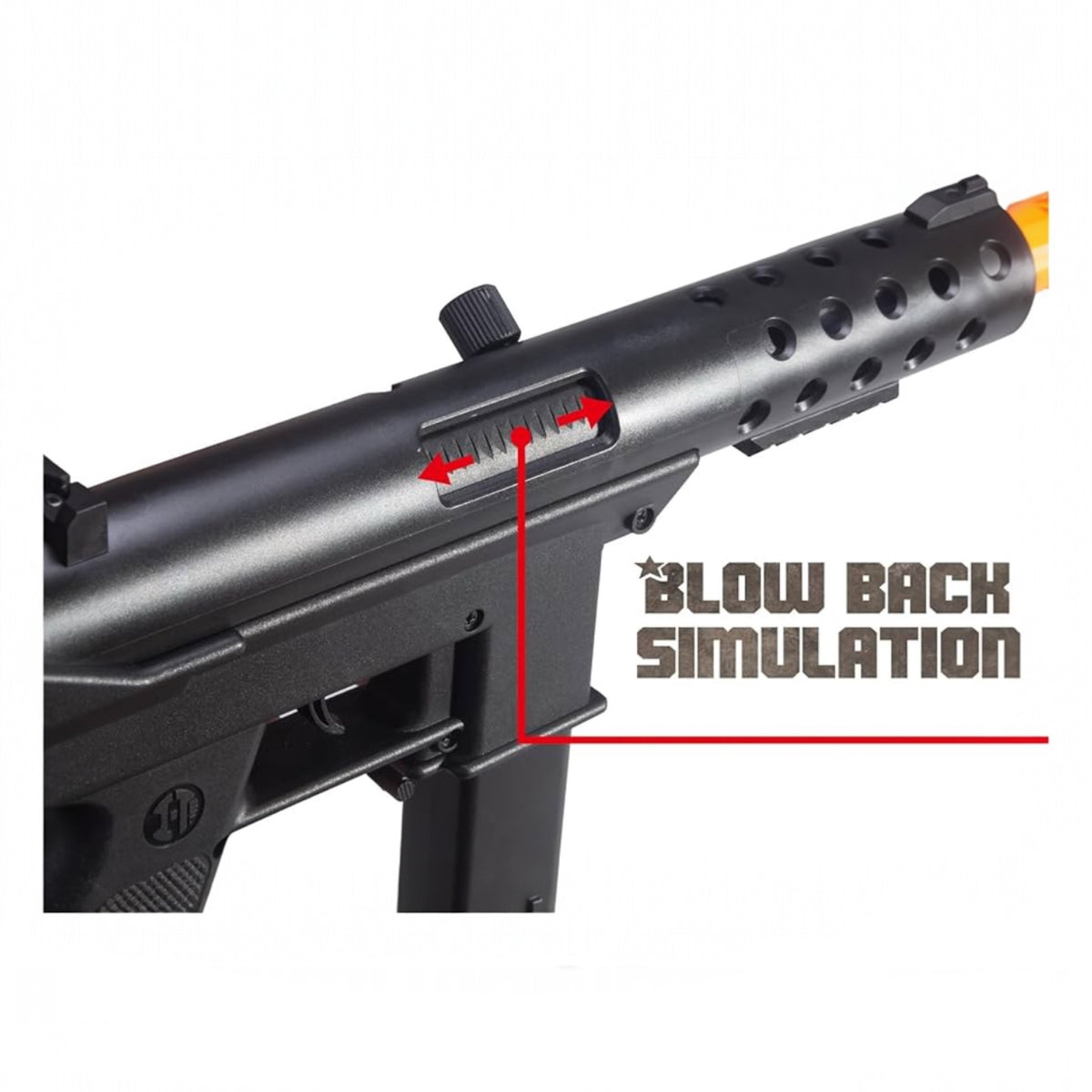 TEC9 Submachine Gun (SMG) Gel Blaster