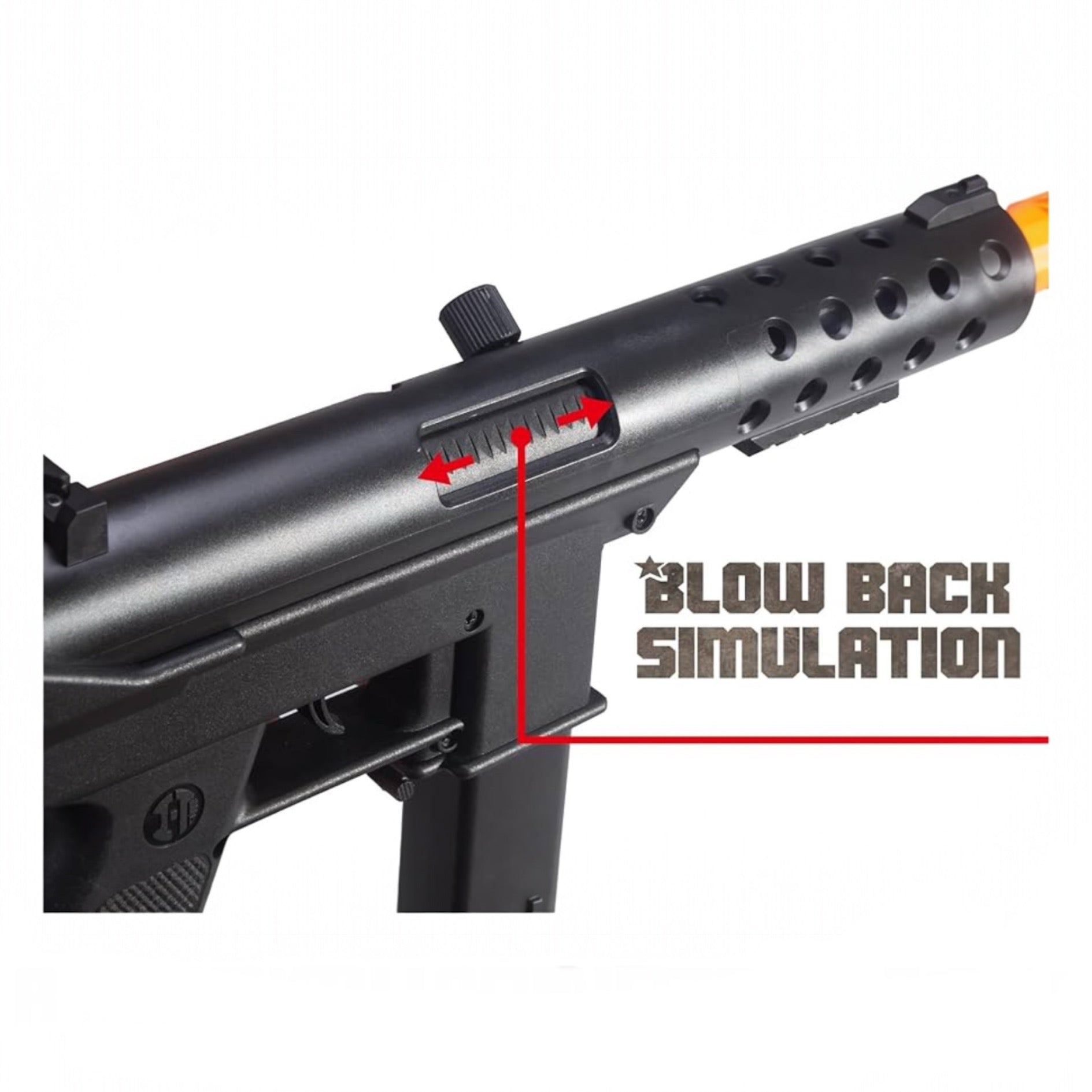 TEC9 Submachine Gun (SMG) Gel Blaster