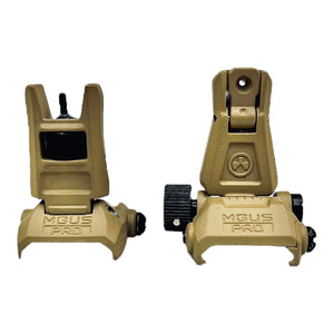 MBUS Pro - Style Metal Flip Up Sights - Tan