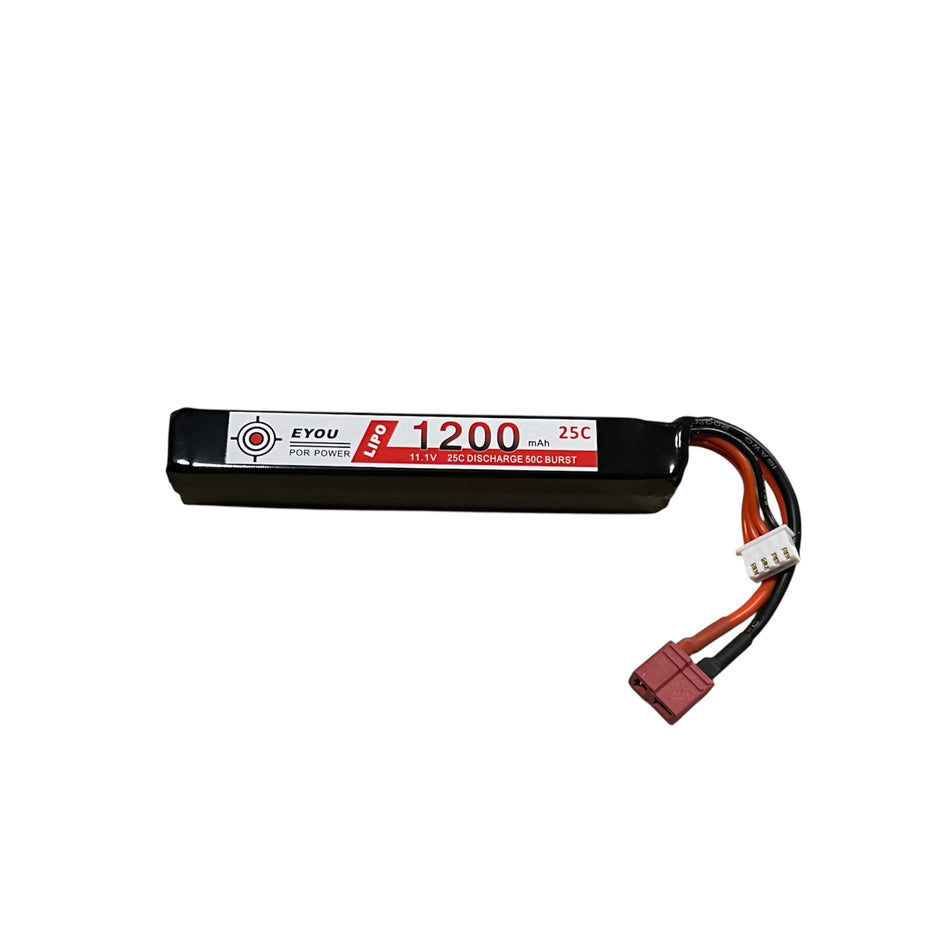 EYOU 11.1v 1200mAh LiPo Battery with Deans T-Plug for Gel Blasters