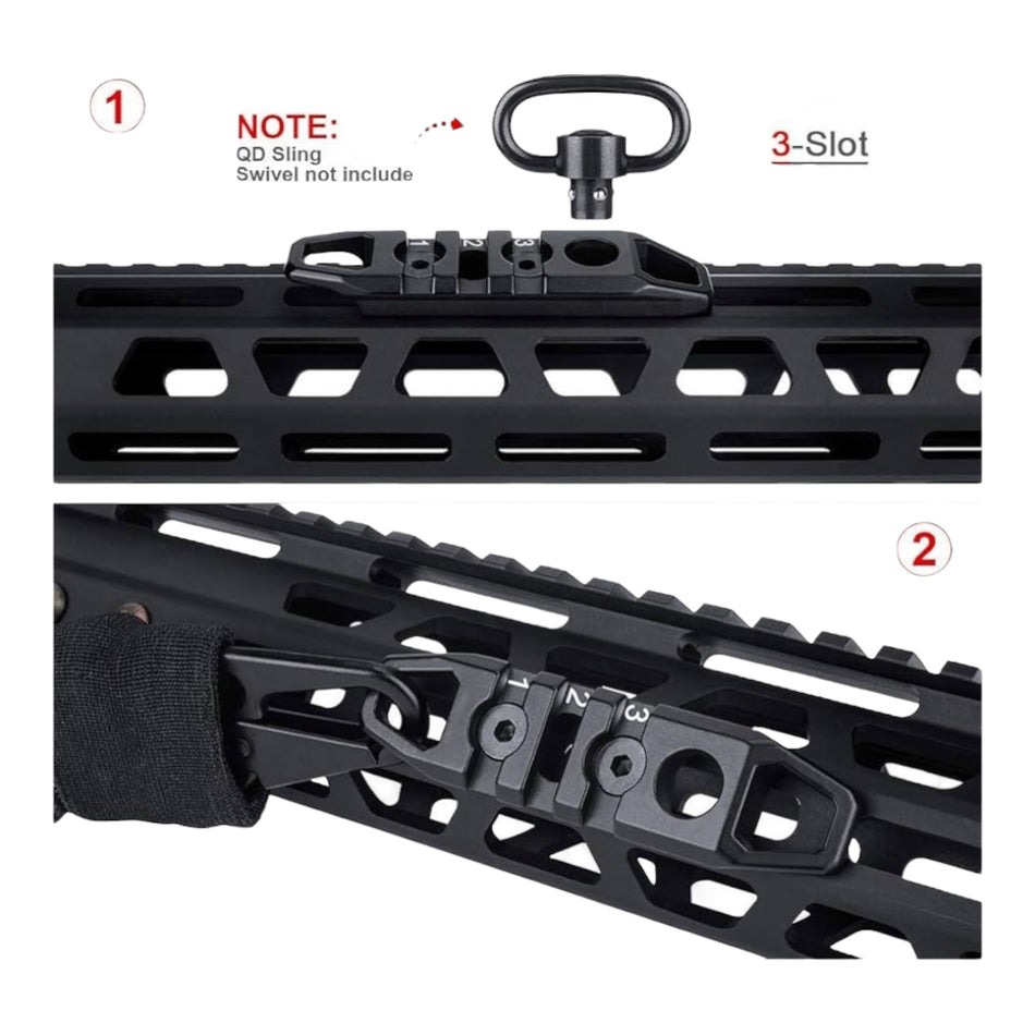 MGPCQB 3-Slot Keymod/M-LOK Picatinny Rail