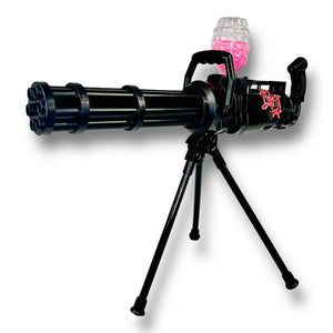 Mini-Gatling Gun - Gel Blaster Toy - Black & Red Graffiti - HD552A