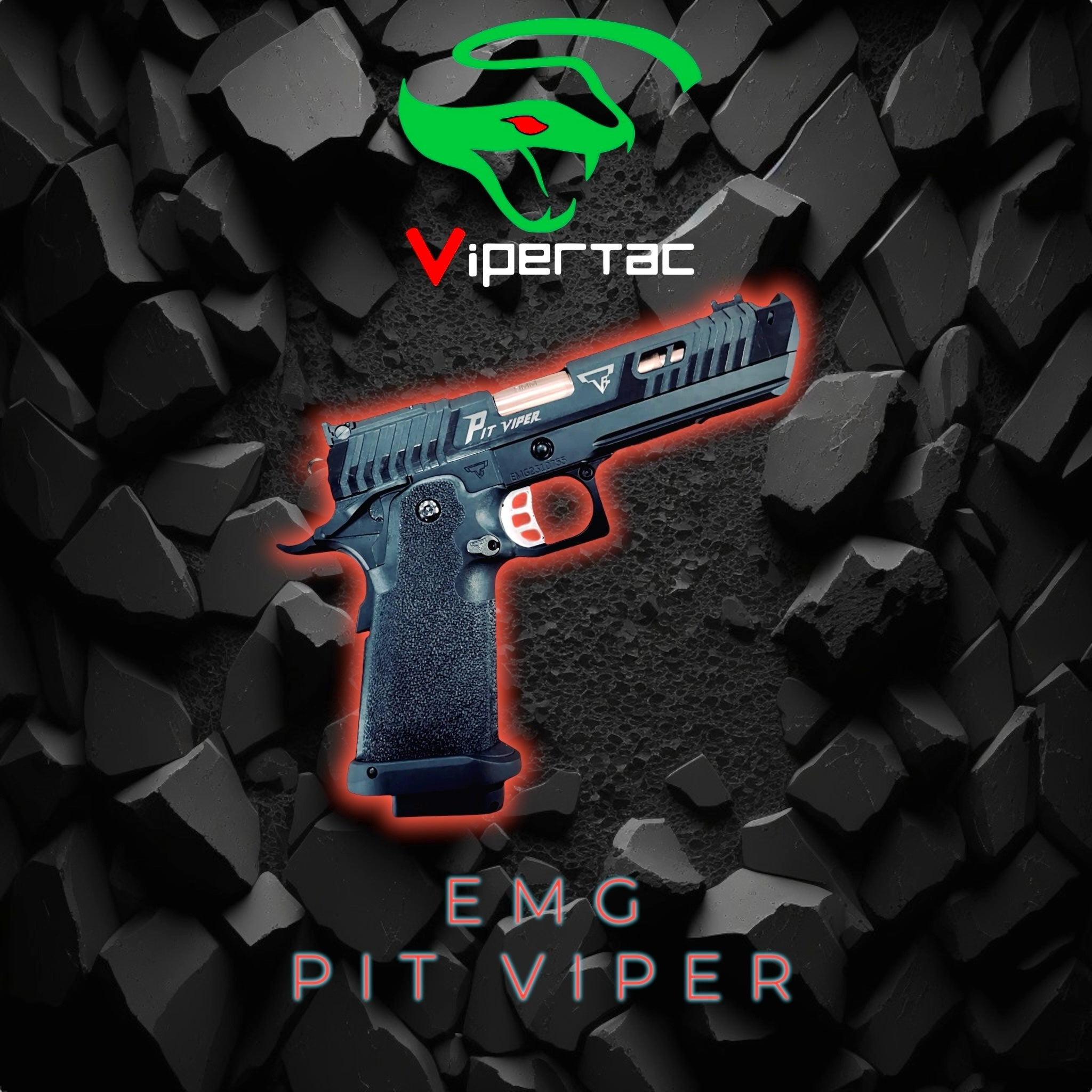 EMG TTI Licensed JW4 2011 Pit Viper Gas Blowback Gel Blaster Pistol Replica & Limited Edition Collectors Box