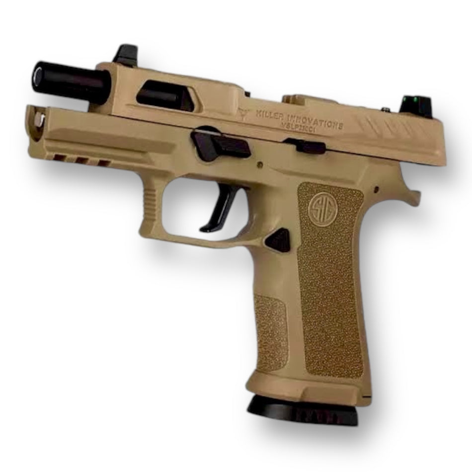 DK Sig Sauer P320-C1 Killer Innovations M18 AEG EBB Gel Blaster Pistol Replica – Tan (VSLP320)