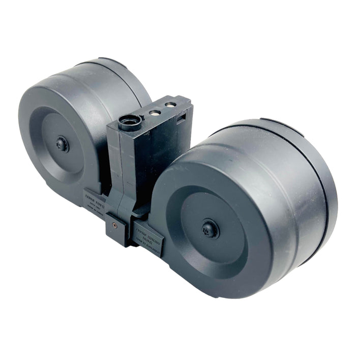 AEG M4 - Dual Drum Magazine compatible with Gel Blasters with a Gen 8 type magazine