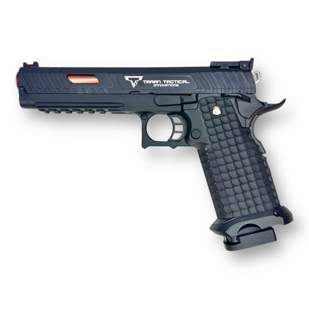 E&C Hi-Capa 2011 TTI STI Combat Master with Aluminium Slide & mid-frame GBB Gel Blaster Pistol Replica - EC-2102 - Black