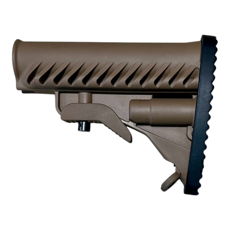 APS Battle Tele Style Buttstock for M4/M16 AEG Gel Blasters – DE