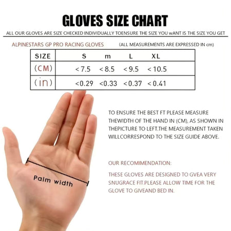 Gloves Size Chart