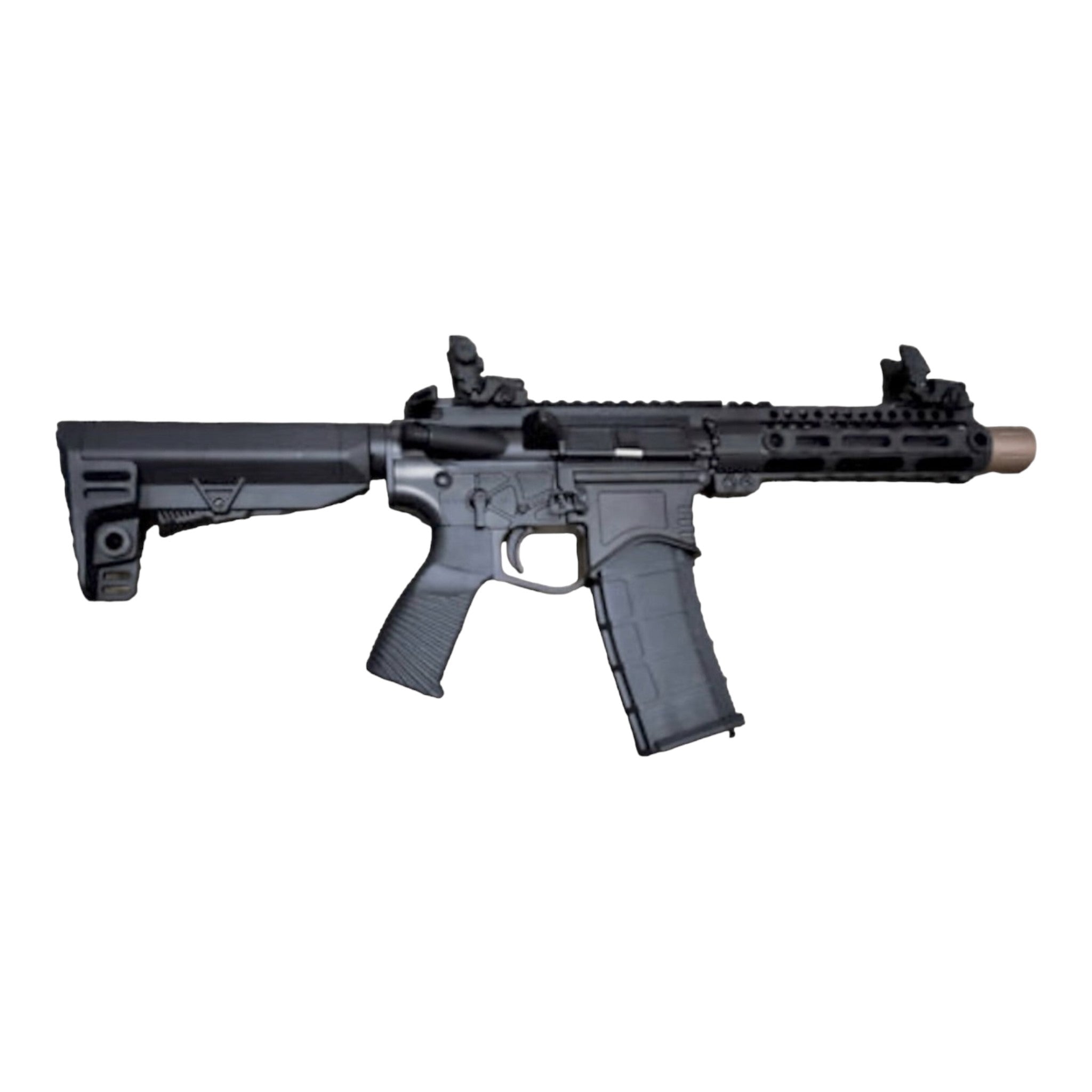 Golden Eagle - M4 Gen 2 MLok 7" CQB Compact PDW Gas Blowback Gel Blaster Rifle Replica - GBBR - Black - MC6588M