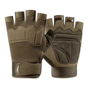 Half Finger Sports Gloves - Army Green