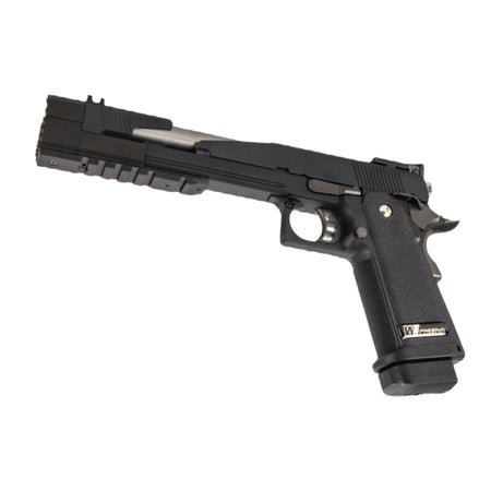 WE Tech 7” Black Dragon Full-Auto Hi-Capa GBB Gel Blaster Pistol - R-Type - WE-H013ATA