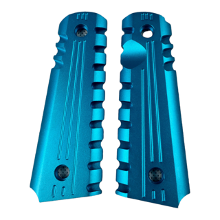 1911 GBB Gel Blaster Metal Pistol Grips - Jasper - Blue