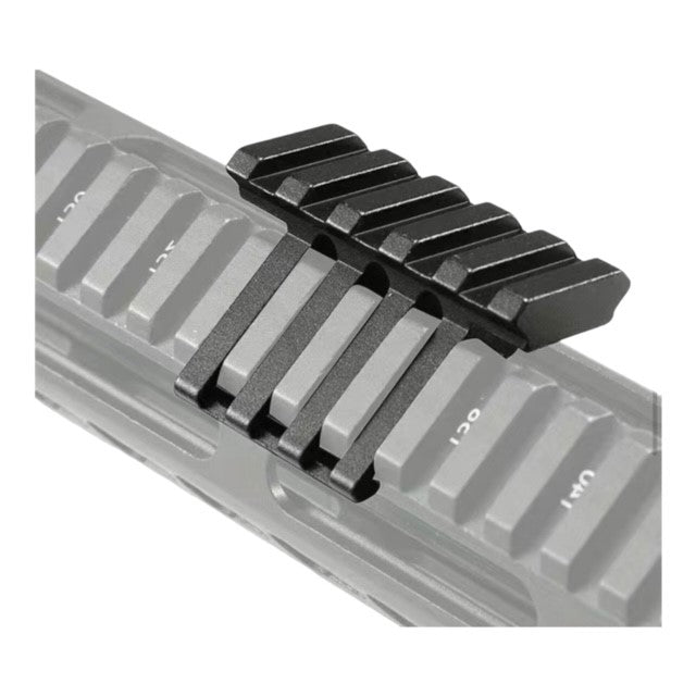 Low Profile Offset Picatinny Rail Mount - 5 Slots, 45 Degree Angle