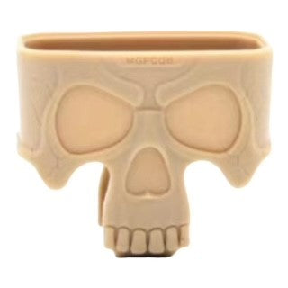 Skull Magazine Assist Base Quick Release Pull Grip - Tan