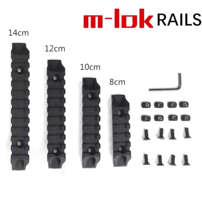 Nylon M-Lok Picatinny Rail Adaptor 4 pc set
